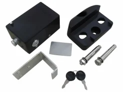 EXPERTLAND Portón motorizado de aluminio color antracita PRIMO - Ancho 392 x Alt. 158 cm Gris antracita New