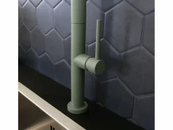 Portofino Mezclador de lavabo con teleducha extraíble gris verdoso^Essebagno New