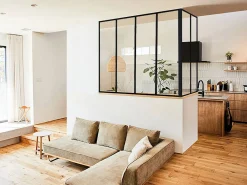 Vente-unique Cristalera Interior|Poste esquinero para marquesina de aluminio lacado en polvo de 130 cm BAYVIEW