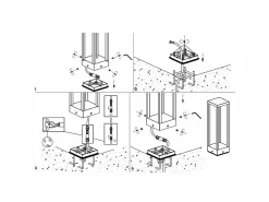 Poste para Jardín - Poste LED para Fijar al Suelo - Luz Nocturna Cálida 3000K 230V 15W 1590lm Azafrán - Corten^ Online