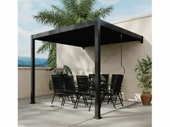 Pérgola adosada bioclimática 3x3 m AGADIR^Concept-Usine Sale