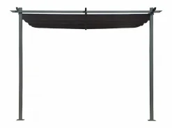 Habitat et jardin Pérgola|Pérgola adosada con techo retráctil - 3 x 3 m -