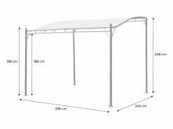Sweeek Pérgola|Pérgola adosada de acero, 3x2.5m