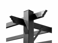 Pérgola autoportante 3 × 4 x 2.23 m - techo retráctil - lona marrón - estructura de aluminio -^DripeX Best