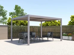 Pérgola aurtante eléctrica aluminio lamas orientables 12 m² AMADORA^EXPERTLAND Clearance