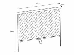 EXPERTLAND Pérgola|Pérgola bioclimática aluminio 15m² cortina retráctil An.300 cm - Antracita - ALMAFI