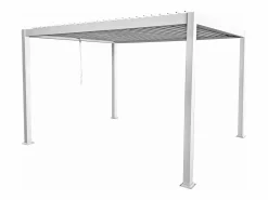 EXPERTLAND Pérgola bioclimática autoportante con lamas orientables - 12 m² - blanca - AMALFI Blanco Online