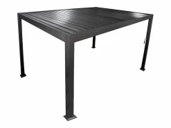 EXPERTLAND Pérgola|Pérgola bioclimática autoportante con lamas orientables - 9 m² - antracita - AMALFI