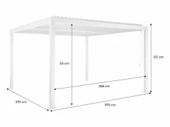 Pérgola bioclimática de aluminio y acero con lamas orientables,^Sweeek Hot