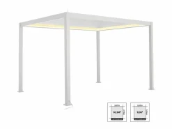 Pérgola bioclimática de aluminio con iluminación led 3x4m^Sweeek Clearance