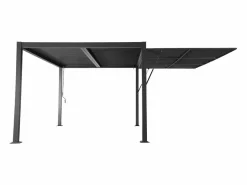 Pérgola bioclimática de aluminio y acero 3x4m + toldo 4m antracita^Sweeek New