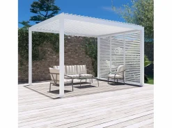Pérgola bioclimática de aluminio 3x4m + 3 persianas de 1m^Sweeek New