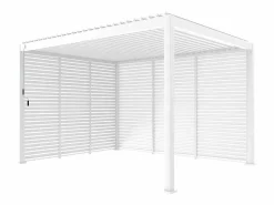 Pérgola bioclimática de aluminio 3x4m + 3 persianas de 1m^Sweeek New