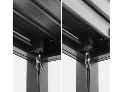 Pérgola bioclimática de aluminio y acero 3x4m + barra 3m antracita^Sweeek Hot