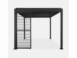 Pérgola bioclimática de aluminio 3x4m + 3 persianas 1m lamas^Sweeek Clearance