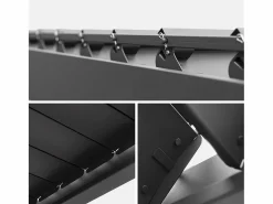 Pérgola bioclimática de aluminio 3x4m + 3 persianas 1m lamas^Sweeek Clearance