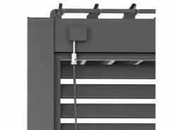 Sweeek Pérgola bioclimática de aluminio adosada 3x4m + 3 persianas 1.3m Negro Best