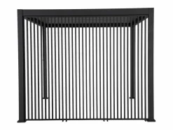 Sweeek Pérgola|Pérgola bioclimática de aluminio 3x4m + 3 persianas verticales 1m