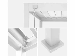 Pérgola bioclimática de aluminio 3x4m + 1 persiana 1m+ 1 persiana 1.3m^Sweeek Discount