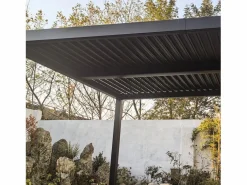 Concept-Usine Pérgola|Pérgola bioclimática de 4x3m con estructura y lamas de aluminio antracita NAXOS