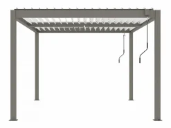 Habitat et jardin Pérgola bioclimática <> - 3 x 4 m - Gris Topo