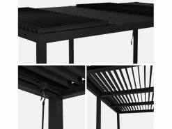 Sweeek Pérgola|Pérgola bioclimática 3x6m de aluminio y acero con lamas orientables