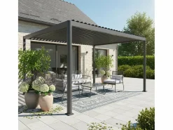 Pérgola bioclimática 3x4m de aluminio y acero con lamas orientables y^Sweeek Clearance