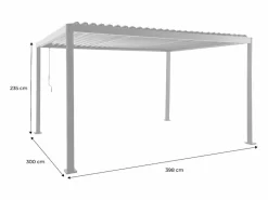 Pérgola bioclimática 3x4m de aluminio y acero con lamas orientables y^Sweeek Clearance