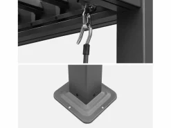 Pérgola bioclimática 3x4m de aluminio y acero con lamas orientables^Sweeek Online