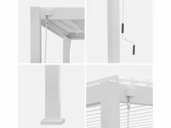 Pérgola bioclimática 3x4m de aluminio con lamas orientables^Sweeek Hot