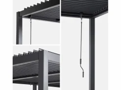 Sweeek Pérgola|Pérgola bioclimática 3x6m de aluminio y acero con lamas orientables