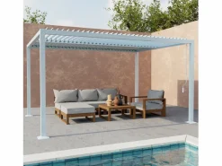 Sweeek Pérgola|Pérgola bioclimática 3x4m de aluminio y acero con lamas orientables