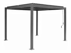 Sweeek Pérgola|Pérgola bioclimática 3x3m de lamas de aluminio y acero antracita
