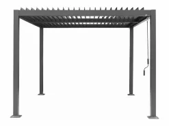 Sweeek Pérgola|Pérgola bioclimática 3x3m de lamas de aluminio y acero antracita