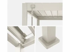 Pérgola bioclimática 3x3m de aluminio con lamas orientables^Sweeek Discount