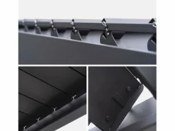 Sweeek Pérgola|Pérgola bioclimática 3x4m de aluminio con lamas orientables antracita