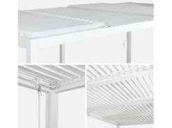 Sweeek Pérgola|Pérgola bioclimática 3x6m de aluminio y acero con lamas orientables