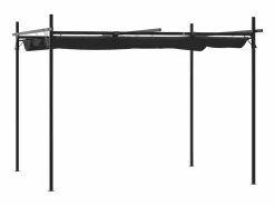 Pérgola con cubierta retráctil 295x292x230 cm ES854919 Gris antracita