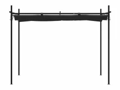 Pérgola con cubierta retráctil 295x292x230 cm ES854919 Gris antracita