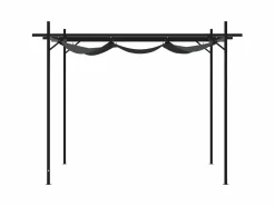 Pérgola con cubierta retráctil 295x292x230 cm ES854919 Gris antracita