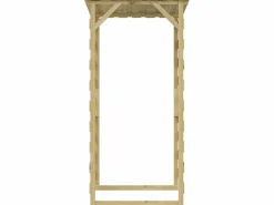 Pérgola|Pérgola con techo madera de pino impregnada 100x90x200 cm ES329816