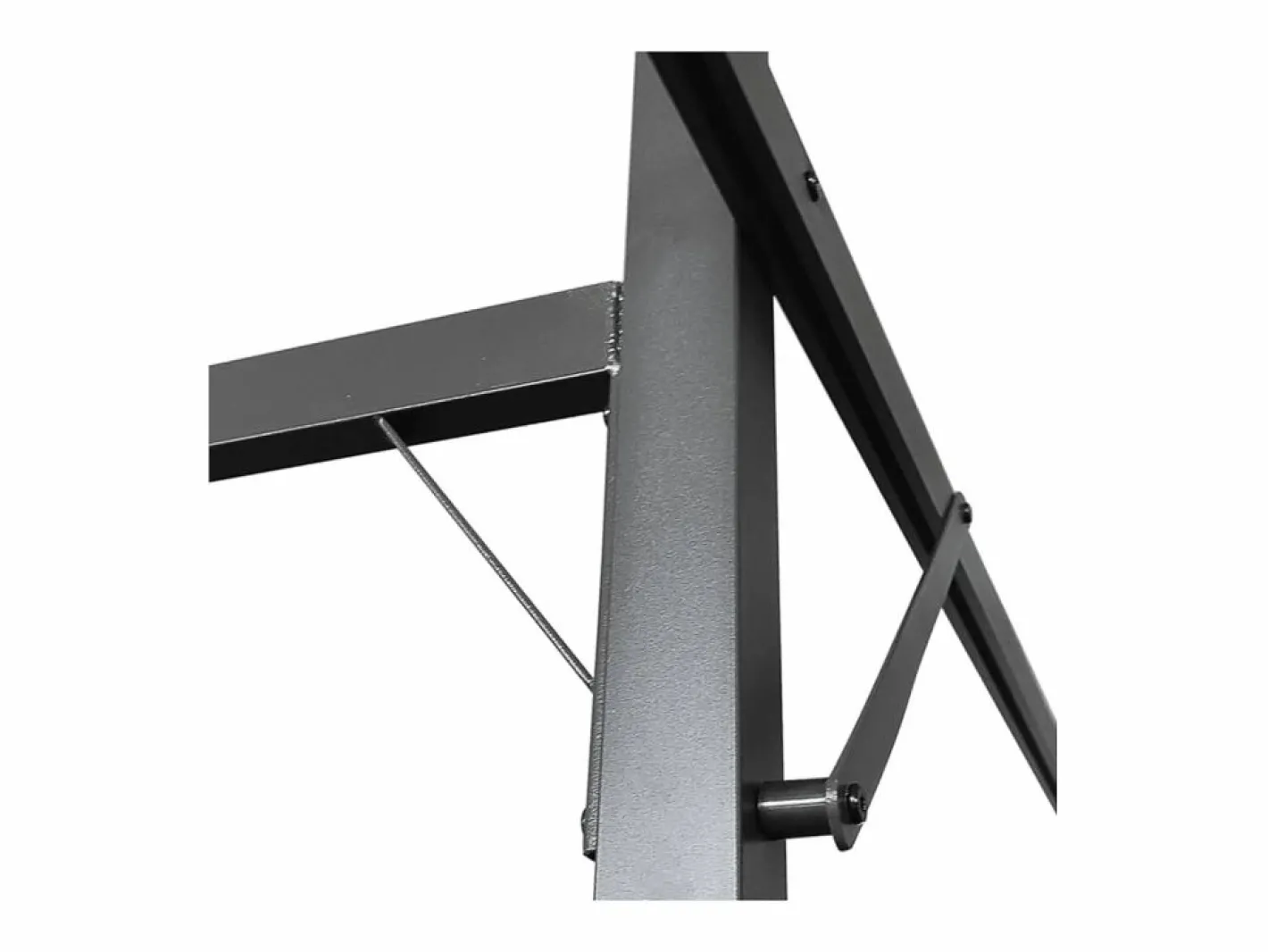 Pérgola con techo retráctil color topo 589x292x230 cm^ Best