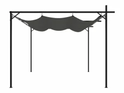 Pérgola|Pérgola con techo retráctil antracita 295x292x230 cm
