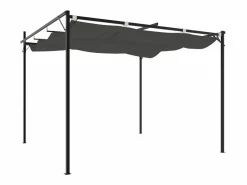 Pérgola|Pérgola con techo retráctil antracita 295x292x230 cm