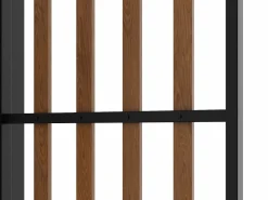EXPERTLAND Pérgola de acero con techo retráctil - con enrejado - 5,3 m² - - MAZARA Negro Discount
