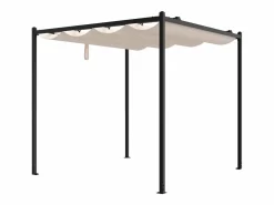 EXPERTLAND Pérgola|Pérgola de acero con techo retráctil - 5,3 m² - - MAZARA