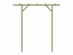 Pérgola de jardín de madera 205x40x203 cm ES393490^