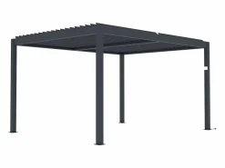 Pérgola eléctrico aluminio hojas orientables 12 m² antracita AMADORA^EXPERTLAND Outlet