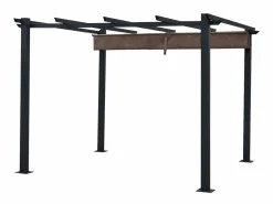Pérgola independiente 3 × 3m CASSIS topo estructura de aluminio^Happy Garden Outlet