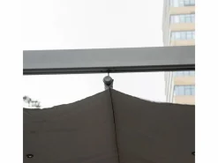 DripeX Pérgola|Pérgola retráctil 3 x 3 x 2.23 m - estructura de aluminio - lona de poliéster de alta densidad - Gris